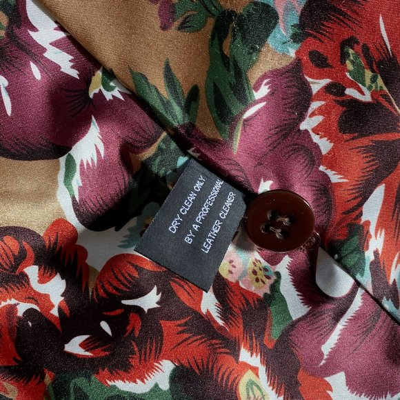 XOXO Chocolate Brown Suede Coat Double Breasted Jacket size L - Picture 14 of 14